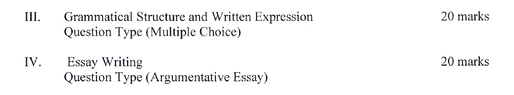 Entrance Exam Structure for Ph.D. 